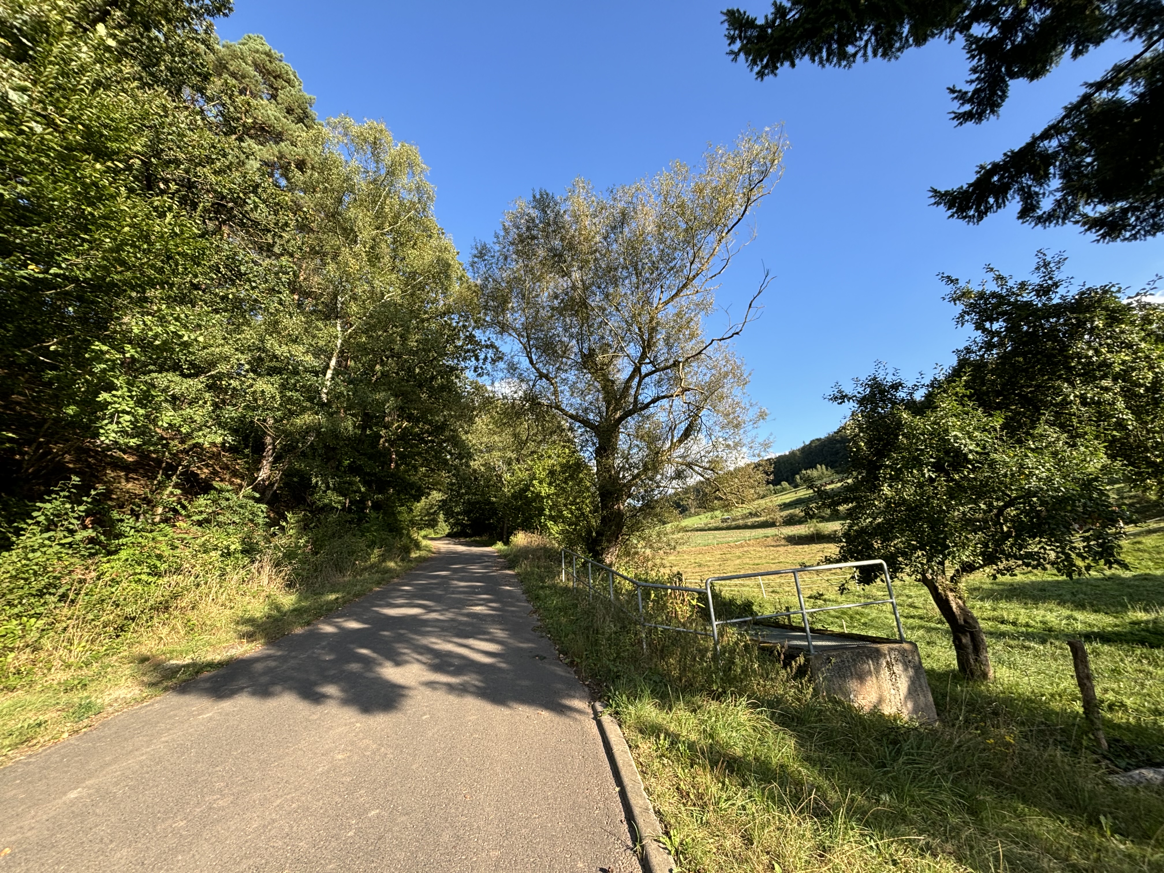Direkt vor der Tür, auf zu den Wanderwegen.
Kalles Ferienhaus Melsungen Ortsteil Kirchhof